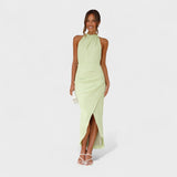 Camila | Rochie lungă, decolteu halter