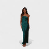 Carmen | Rochie din satin fără bretele