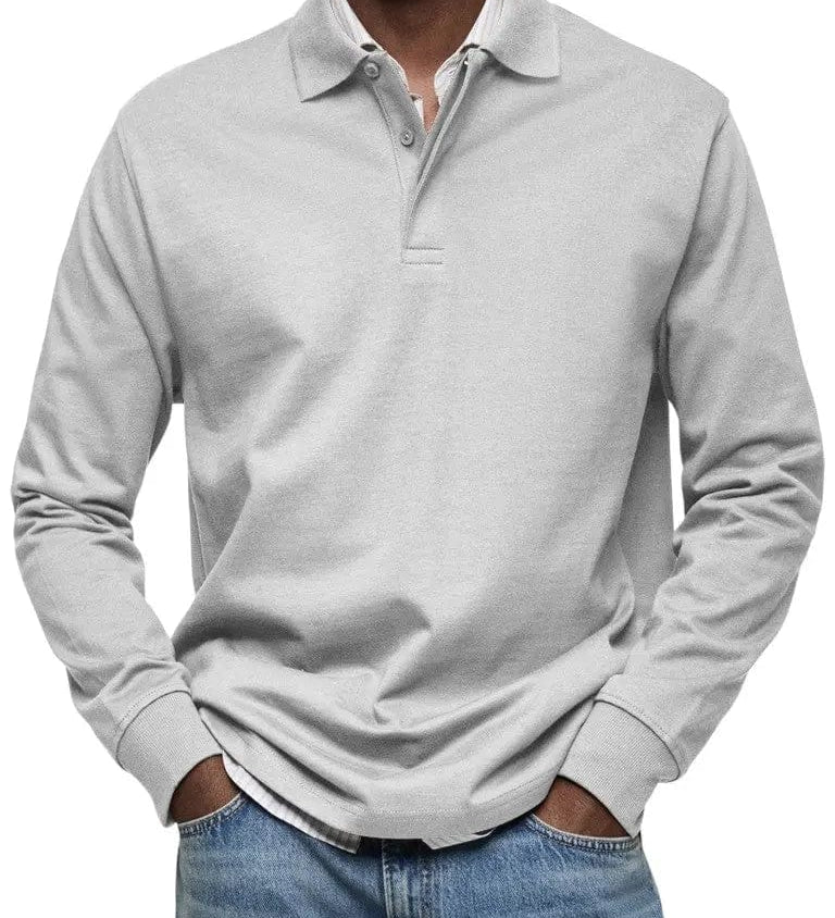MOHR® | Grezns polo krekls ar garām piedurknēm