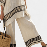Noēmija | Set elegant de lenjerie din bambus cu model de margriță