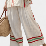 Beatriz | Set de îmbrăcăminte Bambusa cu model de margaretă mediteraneană