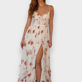 Sónia | Rochie midi cu imprimeu floral