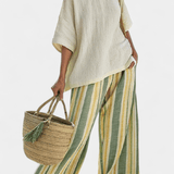Olivia | Set Elegant Oliv Verde Bambus și In