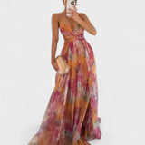 Madeline | Rochie lungă cu flori care emană eleganță fără efort