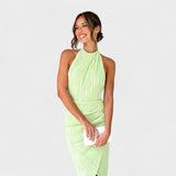 Camila | Rochie lungă, decolteu halter
