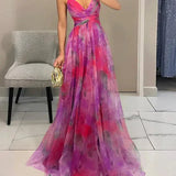 Madeline | Rochie lungă cu flori care emană eleganță fără efort