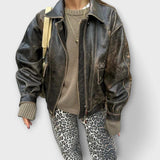 Chandra | Blugi cu imprimeu leopard în stil vintage