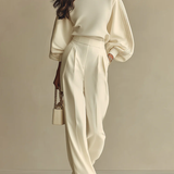 Selena | Set elegant cu pantaloni largi