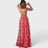 Floraria | Rochie Lungă cu Spatele Deschis