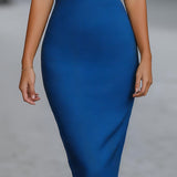 Rochie Elegantă Sculptată cu Mâneci Scurte