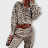 Ashley | Cămașă retro cu mâneci lungi