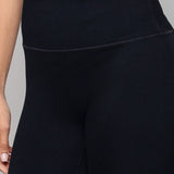 Sirje | Melnas 7/8 Airsoft leggings cu talie înaltă, fără cusături