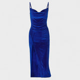 Gabriela | Rochie din catifea cu fante pe laterale