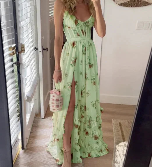 Sónia | Rochie midi cu imprimeu floral