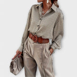 Ashley | Cămașă retro cu mâneci lungi