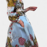 Sanne | Set elegant: cămașă cu imprimeu floral și pantaloni ondulați