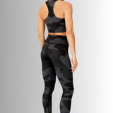 Külli | Tibetas Camo Leggings cu talie foarte înaltă 7/8