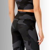 Külli | Tibetas Camo Leggings cu talie foarte înaltă 7/8