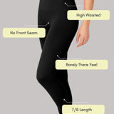 Maarja | Vissvards Elevate 7/8 leggings cu talie înaltă – Negri