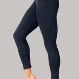 Anne | Pantaloni "All Day" cu Talie Înaltă 7/8 – Negru de Noapte