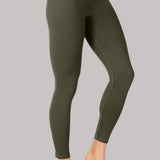 Katrin | Pantaloni Elevate 7/8 cu talie înaltă, culoare verde măslin