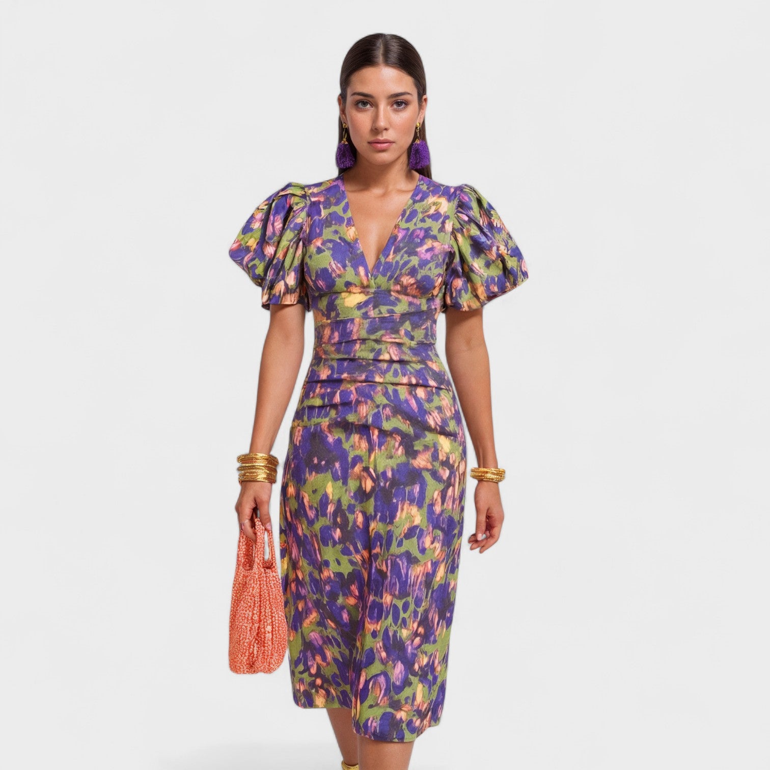 Lilija | Rochie Tropică Foc