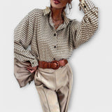 Ashley | Cămașă retro cu mâneci lungi