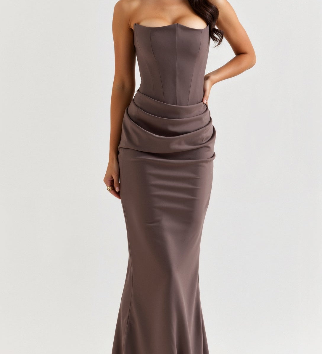 Esmeralda | Fiorella Rochie Lungă Ajustată