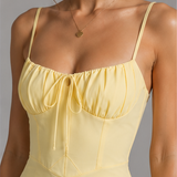Rochie Corset Galben Lămâie
