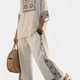 Amália | Eleganta Daisy lina set Mediteranean