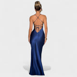 Elena | Rochie rectangulară din satin