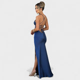Elena | Rochie rectangulară din satin