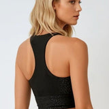 Kersti | Sutien sport scurt cu imprimeu leopard