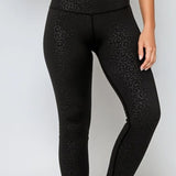 Jet Leopard | Leggings cu talie înaltă, lungime completă