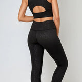 Jet Leopard | Leggings cu talie înaltă, lungime completă