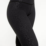 Jet Leopard | Leggings cu talie înaltă, lungime completă