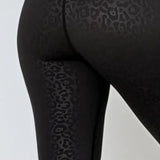 Külli | Leggings cu talie înaltă Leopard Jet, lungime completă
