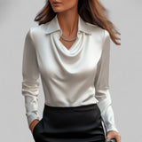 Theresa | Bluza elegantă din satin pentru femei