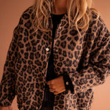 Lavinia – Jachetă cu imprimeu leopard
