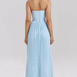 Orielle – Rochie de Damă Maxi Elegantă Drape Bloom