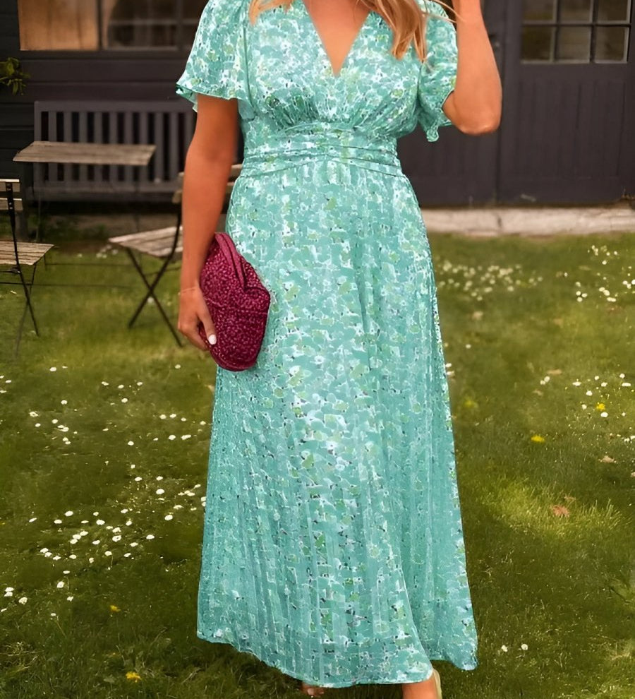Sandra | Rochie maxi elegantă cu decolteu în V