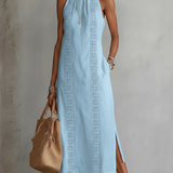 Luminița – Rochie halter ornamentală