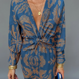Frieda – Rochie midi cu model baroc