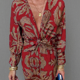Frieda – Rochie midi cu model baroc