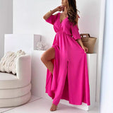Olivia™ | Rochie Maxi Elegantă cu Fendă