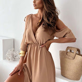 Olivia™ | Rochie Maxi Elegantă cu Fendă