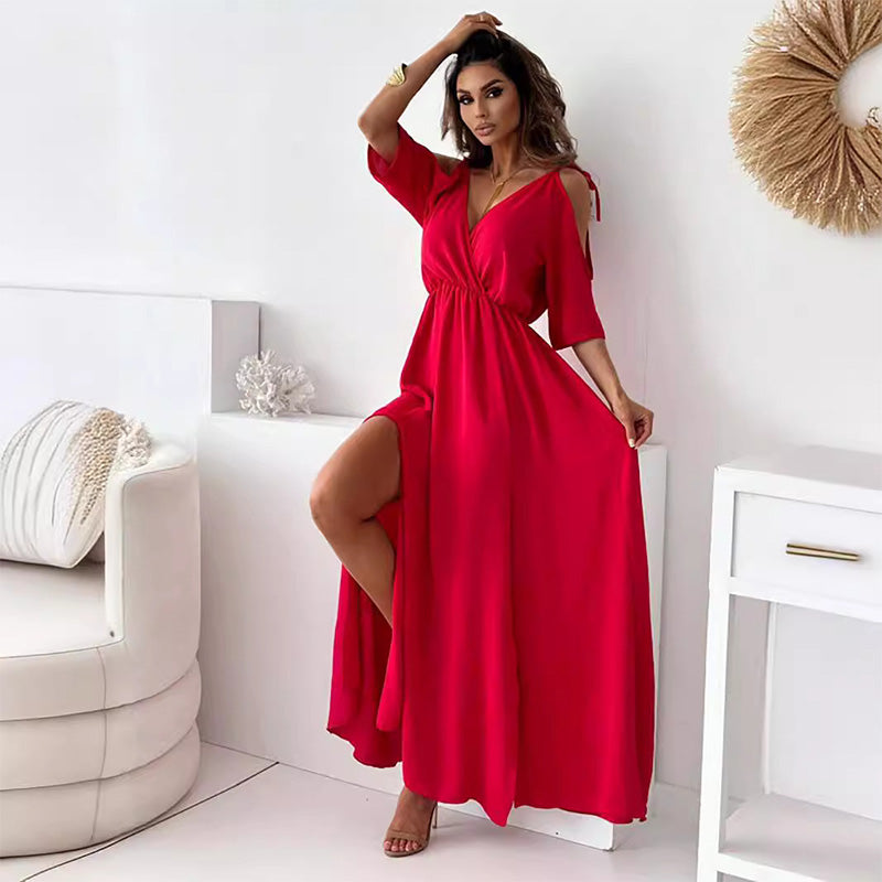 Olivia™ | Rochie Maxi Elegantă cu Fendă