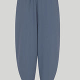 Külli | Pantaloni sport indigo, foarte călduroși, cu manșete